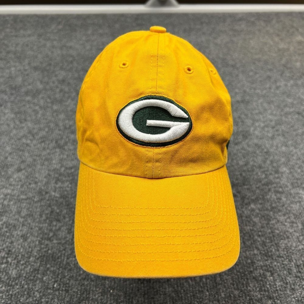 47 Brand Green Bay Packers NFL Logo Cap Adult Adjustable Yellow Casual Hat
